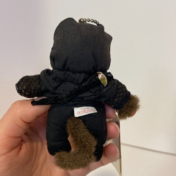 Monchhichi Japanesque Ninja Keychain Doll Plush Toy Sekiguchi Japan Tag - Picture 8 of 11